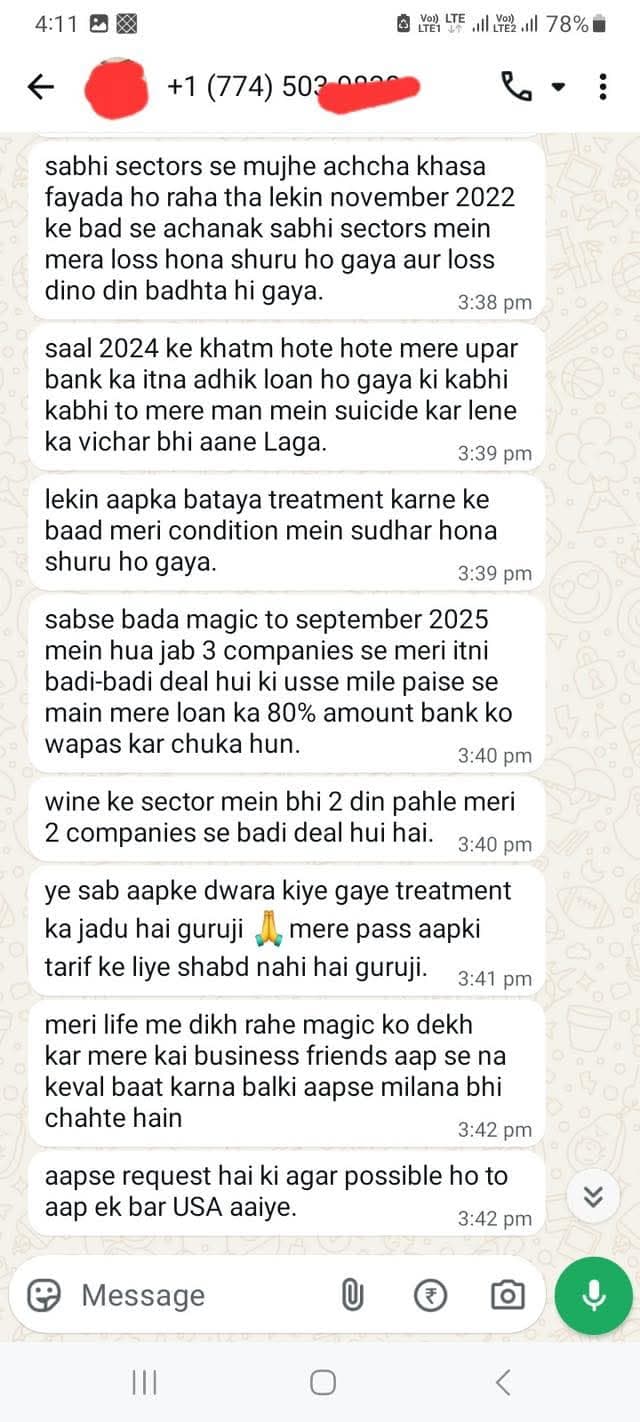 WhatsApp proof screenshot 3 for Verified Client Result #4